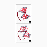 Elephant Football Print Bow Headbands